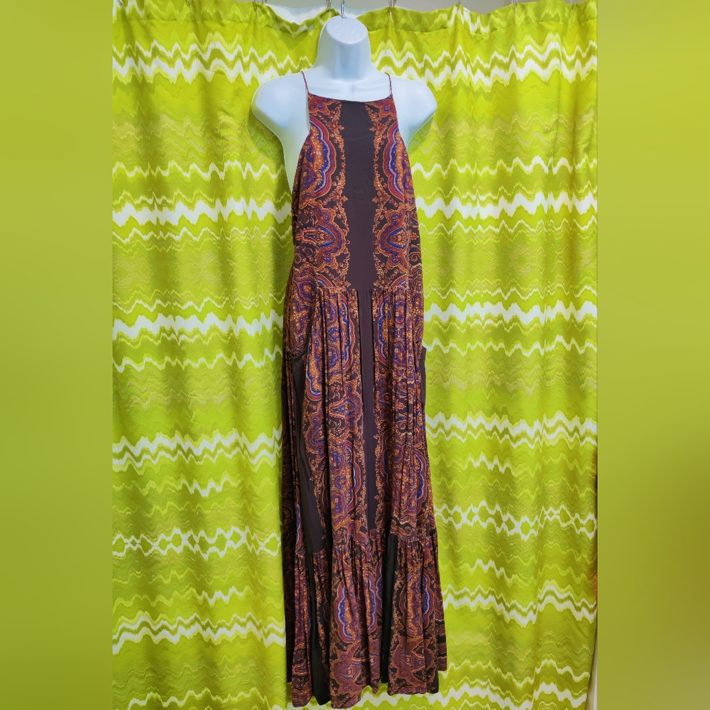 Drop Waist Low Back Free People Maxi Dress